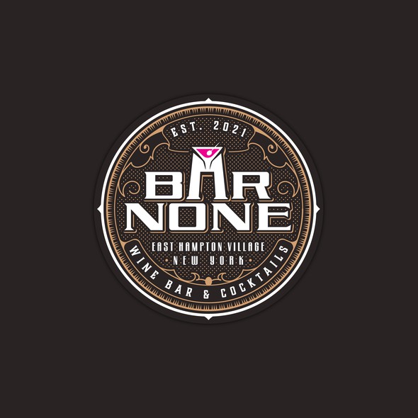 Coaster design with the title 'BAR NONE'