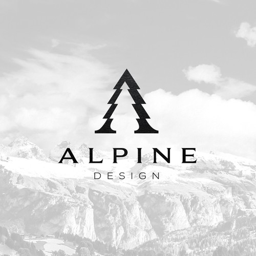 Icon brand with the title 'Alpine Design'