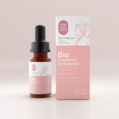 Beauty packaging with the title 'Minimalist Medical Beauty design '