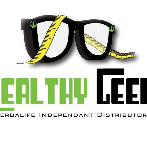 Tape logo with the title 'Logo for Healthy Geek'