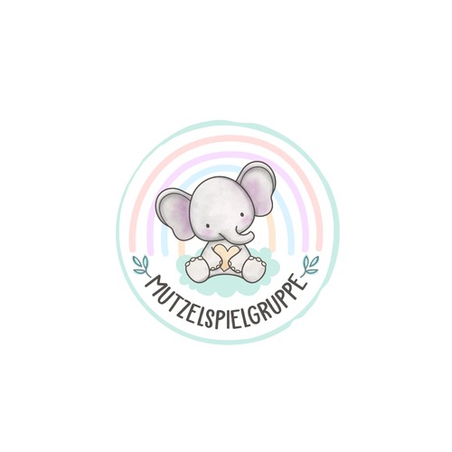 Childcare logo with the title 'Mutzelspielgruppe'