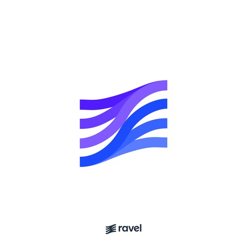Diagram logo with the title 'Ravel Logo Design'