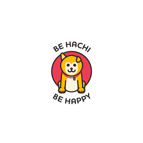 Kawaii logo with the title 'Hachiko Illustration.'