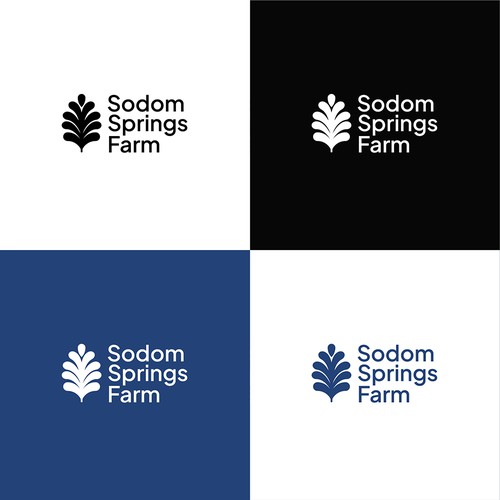 Swiss logo with the title 'Logo concept for sodom springs farm'