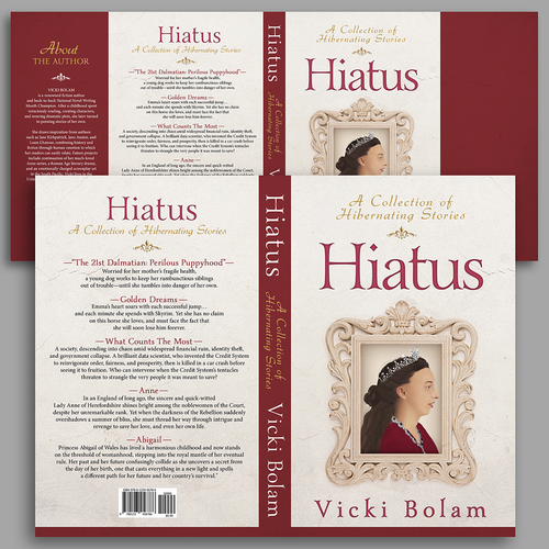 Romantic book cover with the title 'HIATUS "A Collection of Hibernating Stories"'