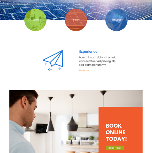Solar panel design with the title 'Solar SunPower Stylescape: Innovation Meets Sustainability'