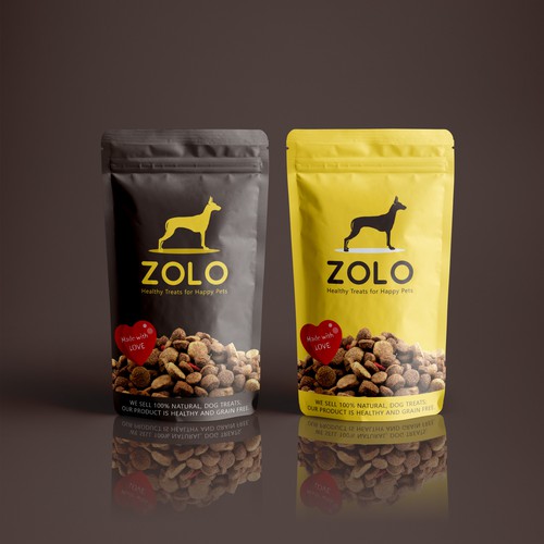 Sweet treat logo with the title 'Logo for healthy pet treats!'