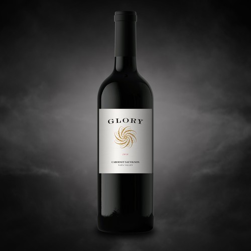 Winery label with the title 'Napa Valley Cabernet Sauvignon'