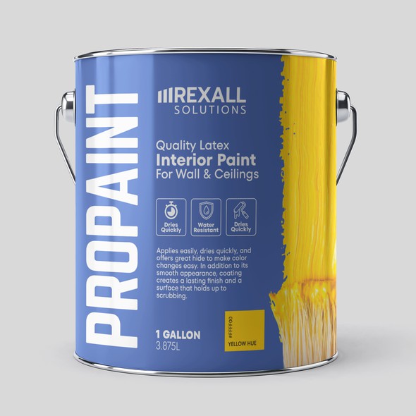 Painted packaging with the title 'Rexall Solutions'