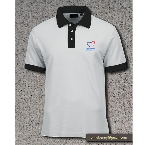 Polo shirt design with the title 'polo shirt concept'