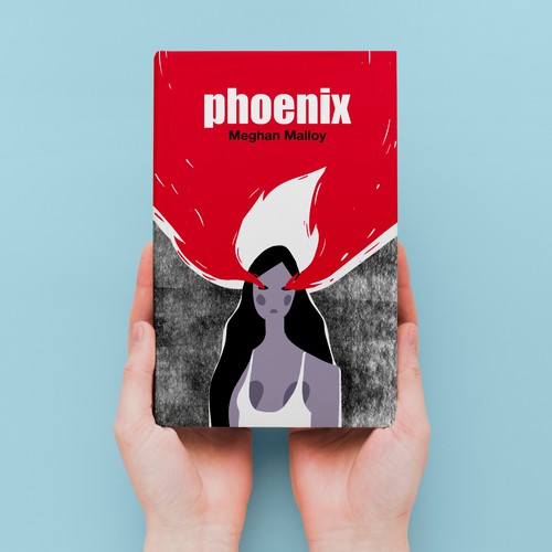 Fire book cover with the title 'Book cover concept'