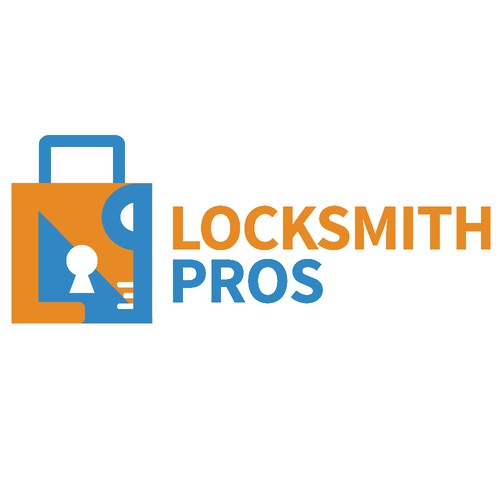 Lock logo with the title 'Logo Concept for Locksmith Pros'
