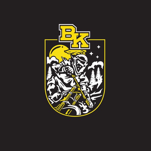 Knight artwork with the title 'MTB logo'