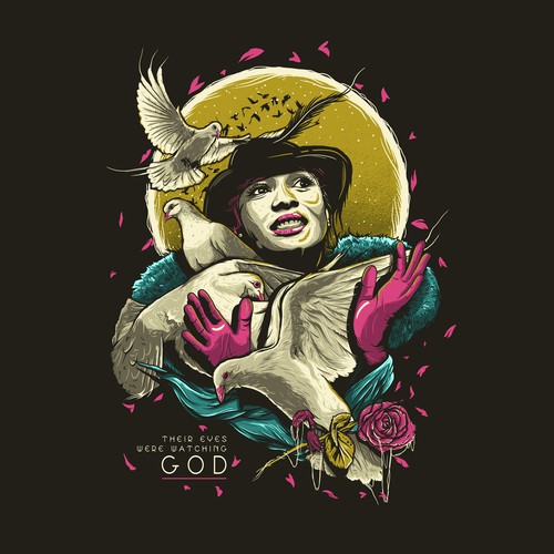 Religious t-shirt with the title 'WATCH GOD'