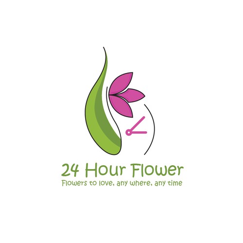 24 logo with the title '24 Hour Flower'