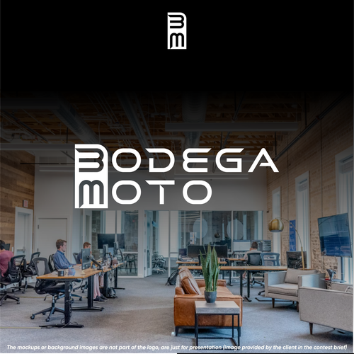Retail design with the title 'Bodega moto'