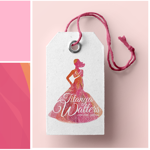 Dress logo with the title 'Logo design for bridesmade salon'