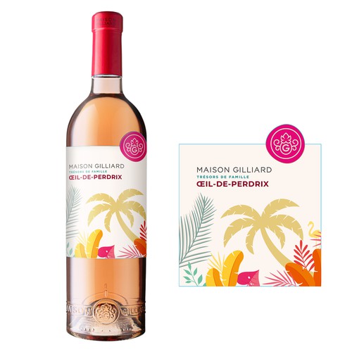 Gin label with the title 'Gin Label Design'