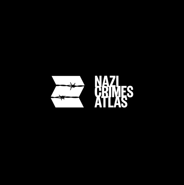 Map brand with the title 'Logo for Nazi Crimes Atlas'