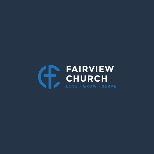 Cross design with the title 'Logo for Fairview Church'
