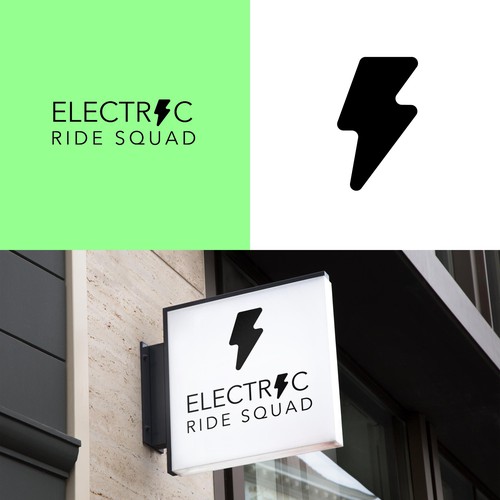 Lightning bolt logo with the title 'Simple yet meaningful logo'