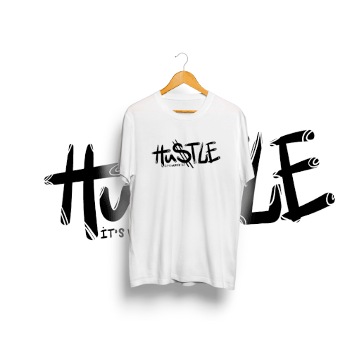 Hustle design with the title 'Hustle it's worth it'