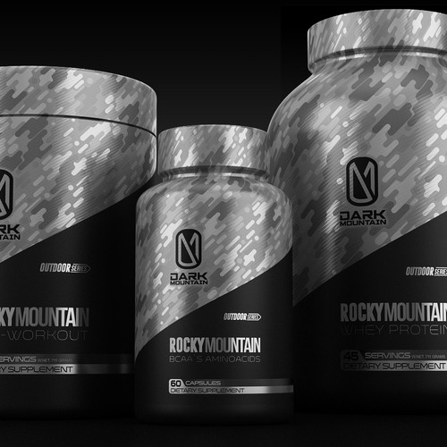 Silver label with the title 'family products'