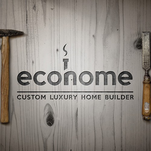Builder logo with the title 'Logo for Craftsman builders "EcoHomes"'