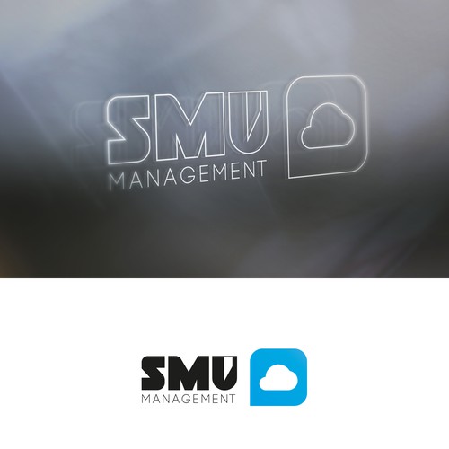 Cloud computing logo with the title 'SMU Management'
