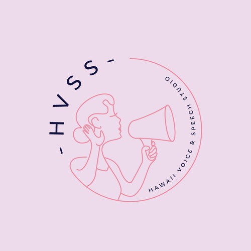 Voice logo with the title 'Hawaii Voice and Speech Studio'