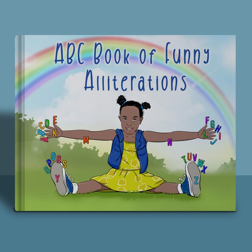 Book cover illustration with the title 'Children's book cover'