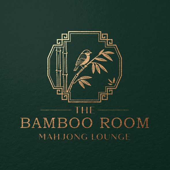 Chinese brand with the title 'Logo for mahjong lounge'