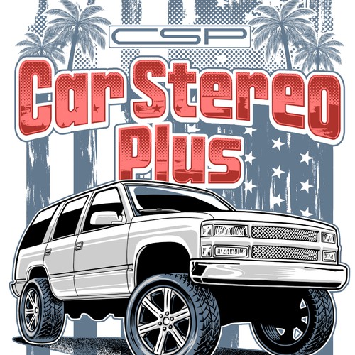 Patriotic t-shirt with the title 'CSP T-shirt Design Series'