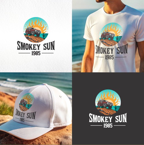 Off-road logo with the title '4x4 Off Road Logo Design for Smokey Sun'