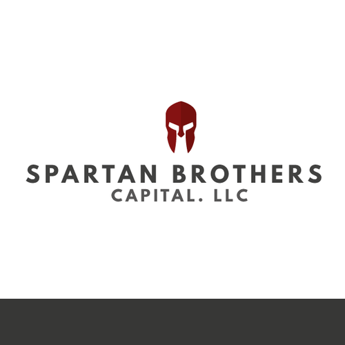 Masculine brand with the title 'Logo design for Spartan Brothers Capital.'