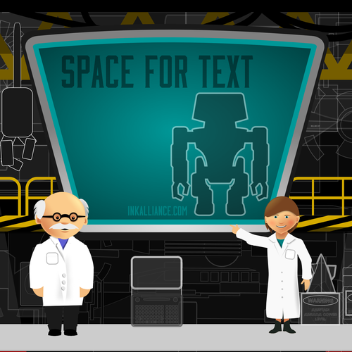 Gaming artwork with the title 'Background for an educational app'