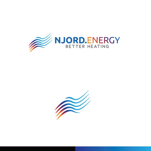 Energy brand with the title 'Abstract logo for Njord Energy'