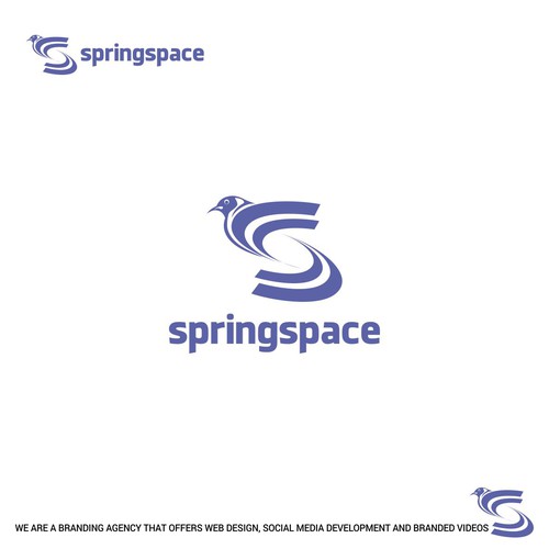 Portfolio logo with the title 'springspace'