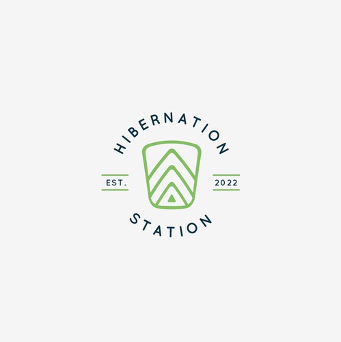 Evergreen logo with the title 'Airbnb logo concept'