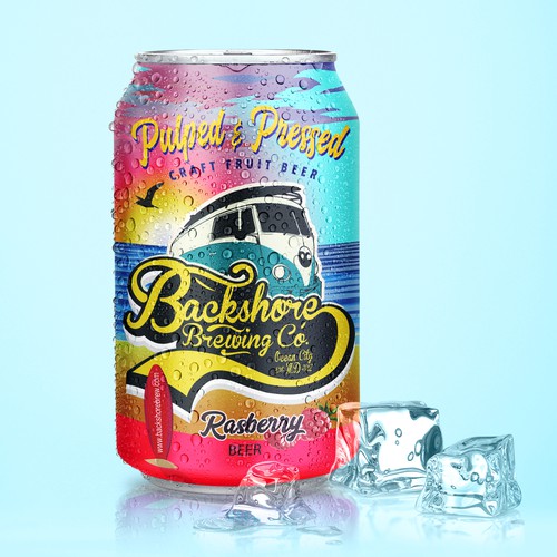 Soda label with the title 'Backshore Brewing'