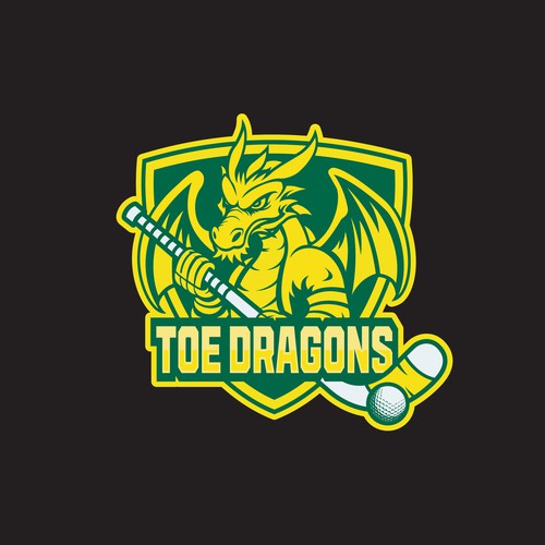 League logo with the title 'Toe Dragons'