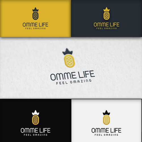 Pineapple logo with the title 'Omme Life'