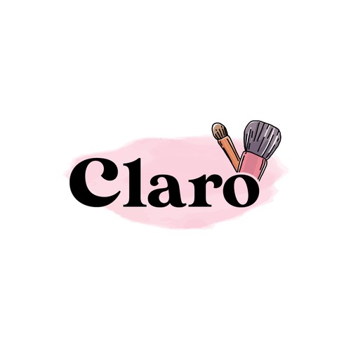 Makeup logo with the title 'Cosmetics Logo Design'