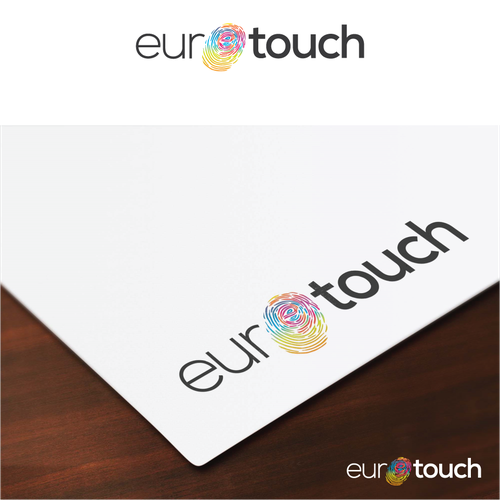 Touch design with the title 'European Artistic Paint Company Logo Design'
