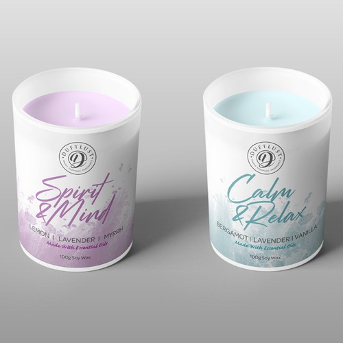 Modern Simple Elegant Candle Labels