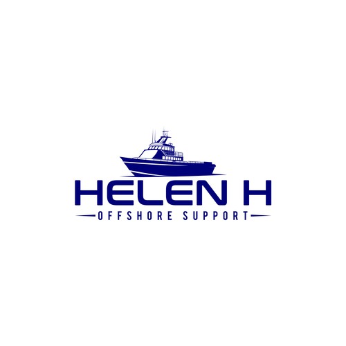 Marine logo with the title 'Helen H Offshore support'