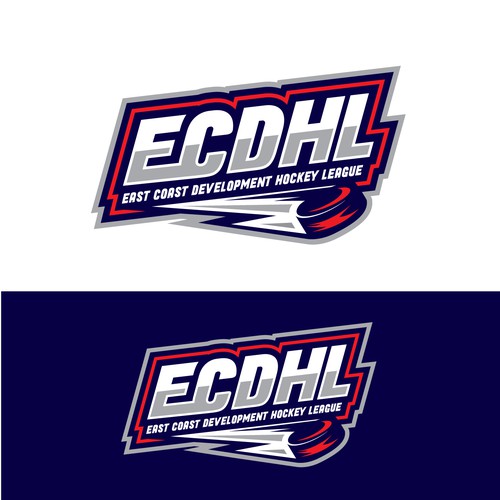 Hockey design with the title 'Bold Hockey League logo'