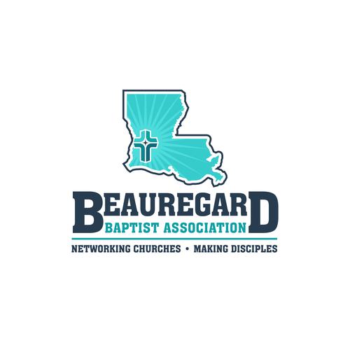 Map brand with the title 'Beauregard Baptist Association'