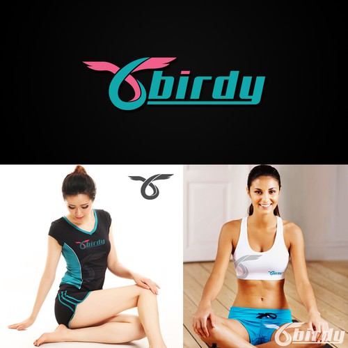 Athlete logo with the title 'Birdy apparel'