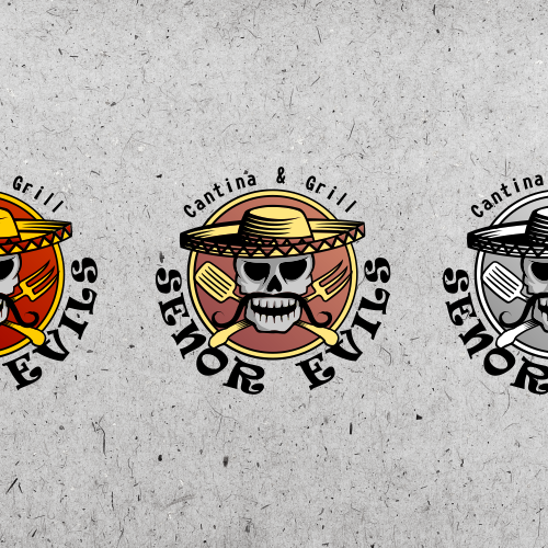 Hat logo with the title 'New logo wanted for Senor Evils'